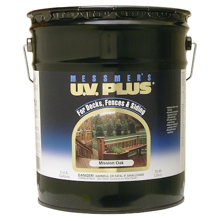 U.V. Plus 5 Gal MS-613 Mission Oak Oil-Based Semi-Transparent Stain MS-613