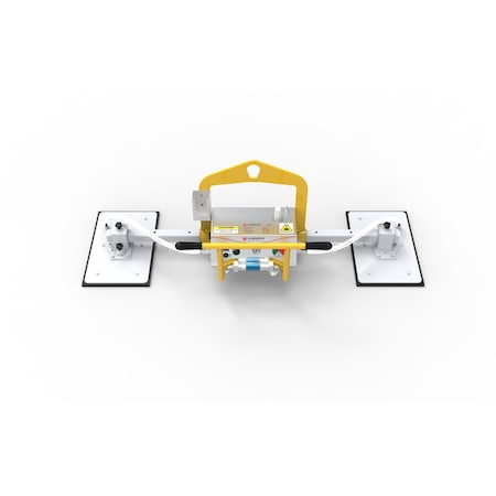 Aardwolf Vacuum Lifter, 2 Pads, 1102 lb WLL AVLM2-500