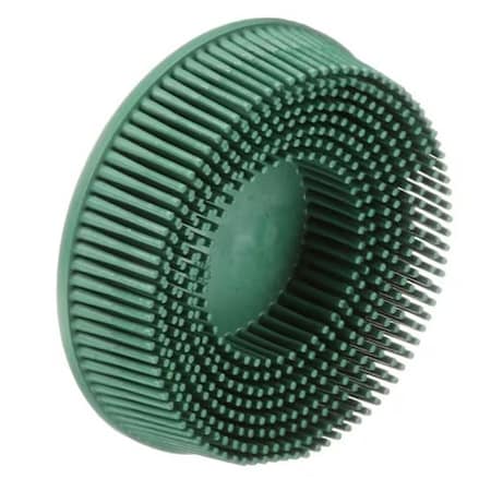 3M Scotch-Brite Roloc Bristle Dsc Rd-Zb, 50, Tr, Green, 3"X5/8", 40PK 61500132198
