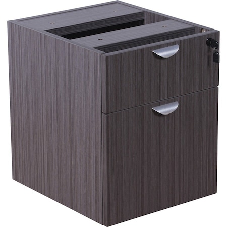 Boss 2 Drawer Desk Pedestal, Driftwood, Legal, Letter N108-DW