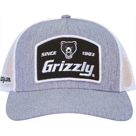 Grizzly Grey/White Hat T33965