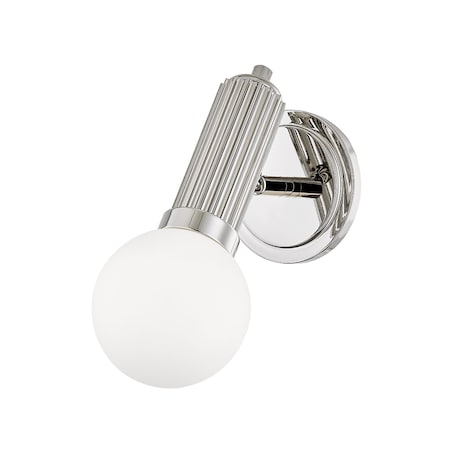 Hudson Valley Lighting Reade 1 Light Wall Sconce 5 In. Polished Nickel 5100-PN
