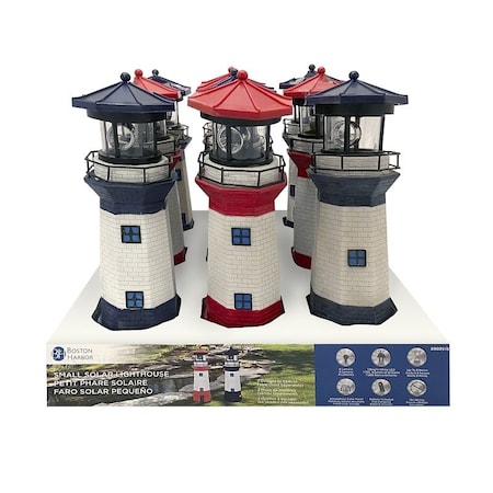 Boston Harbor Lighthouse, NiMh Battery, 1Lamp, LED Lamp, Polyresin Plastic Fixture, Battery Included Yes 26150