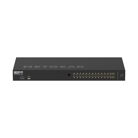 Bzbgear NETGEAR AV LINE 24x1G PoE+ 300W 2x1G and 4x SFP Managed Switch (Preconfigured GSM4230P-100NAS) NET-M4250-26G4F-PoE+PC