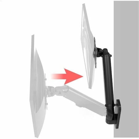 Cta Digital Adjustable Monitor Wall Mount (Black) ADD-AVWMB