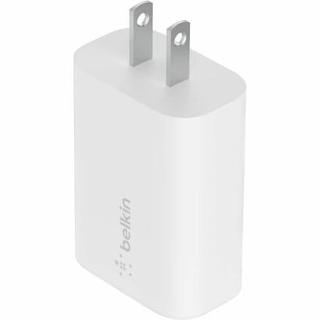 Belkin 25W Portable USB-C Wall Charger - 1xUSB-C - Fast Charging - Power Adapter - White - 25 W WCA004DQWH