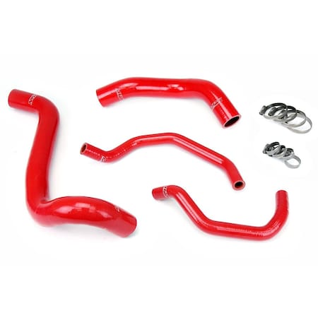 Hps Performance High Temp Reinforced Silicone Radiator and Heater Coolant Hose Kit, Red,  57-1426-RED