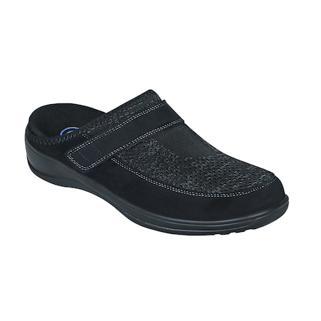 Orthofeet Louise Womens Slipper, Black, Size 5 736