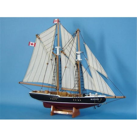 Handcrafted Model Ships Bluenose 17 in. Decorative Sail Boat B0405