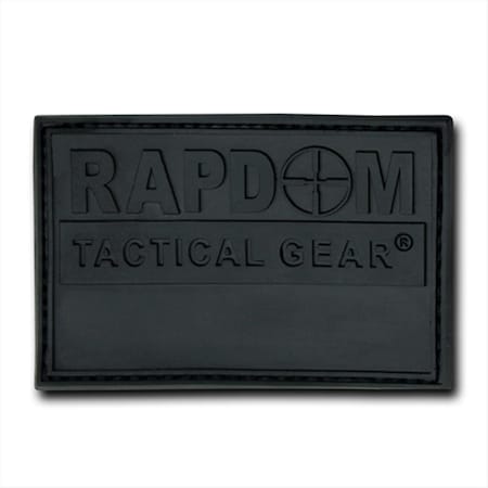 Rapdom T90-BLK Rubber Patch- Black T90-RAPDOM-BLK