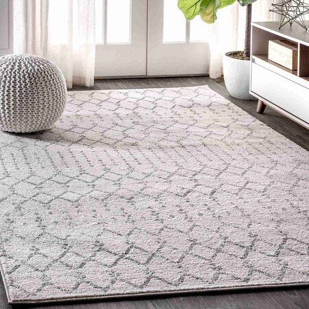 Jonathan Y Moroccan HYPE Boho Vintage Diamond Cream/Gray 12 ft. x 15 ft. Area Rug MOH101B-15