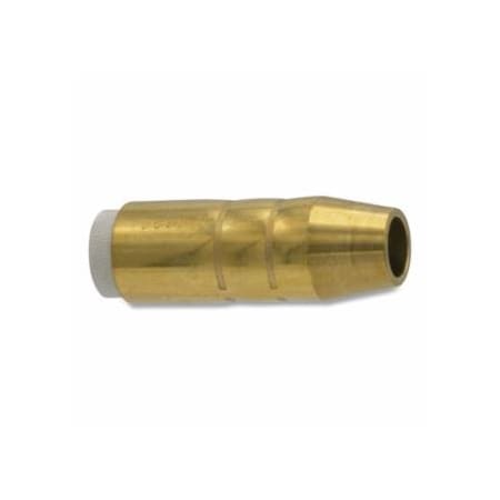 Best Welds MIG Gun Nozzle, 1/2 in Bore, Brass, Bernard Style, Heavy-Duty, Insulated, Brass, 2PK 900-4392