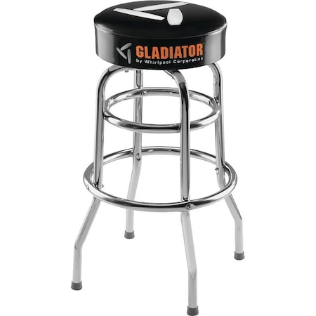 Gladiator GLADIATOR GAAC30STJB Workbench Stool, 300 lb Capacity, Black GAAC30STJB