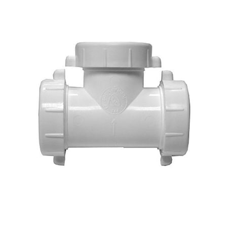 Jones Stephens 1-1/2 SLIP JOINT TEE PVC W/1-1/4 WASHER P37400