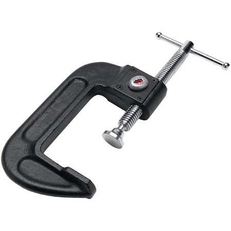 Performance Tool 4 in. Quick Release C-Clamp, Malleable Iron, Chrome Plated W284