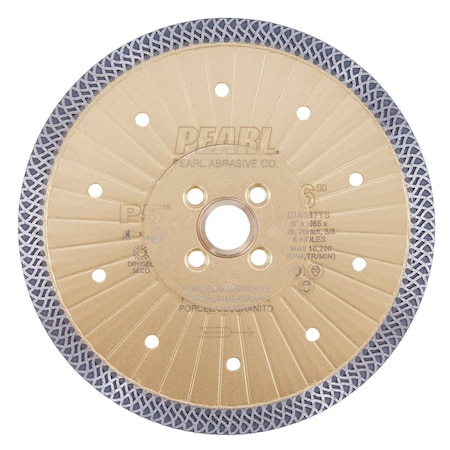 Pearl P5 Thin Mesh Turbo Blade 6 in. 5/8 in.-20mm-7/8 in. 4 Hole Arbor DIA06TTS