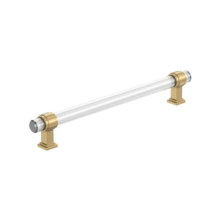 Amerock Glacio 8 inch 203mm Center-to-Center Clear/Champagne Bronze Cabinet Pull BP36661CCZ