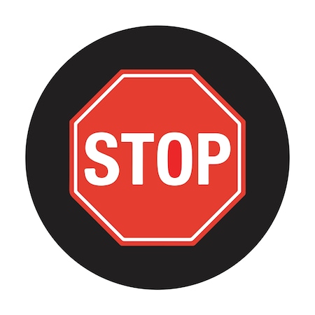 Brady Lens STOP SizeM 177677