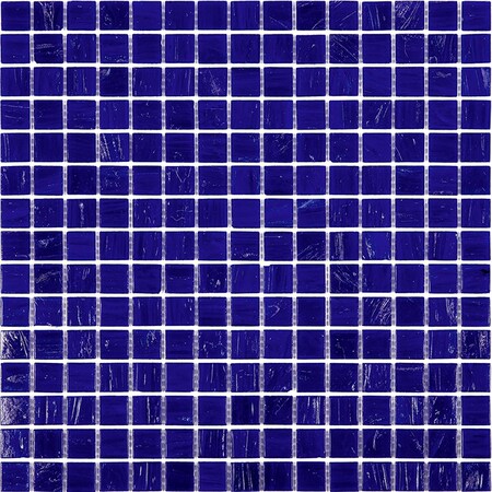 Apollo Tile Celestial 12 in. x 12 in. Glossy Royal Blue Glass Mosaic Wall and Floor Tile 20 sq. ft./case, 20PK APLST88BL543A