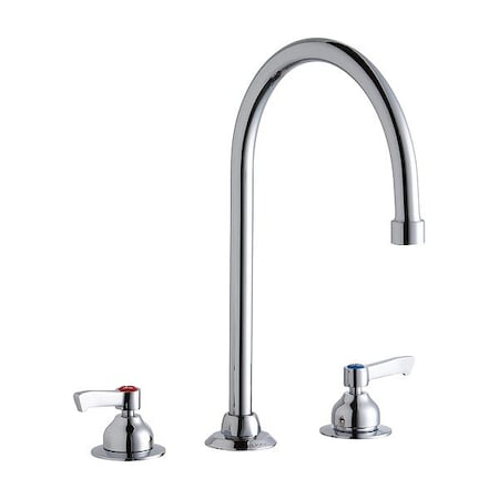 Elkay Handle-Operated Faucet, Manual, Gooseneck LK800GN08L2