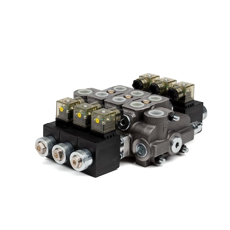 Hydro Custom BSV-3 13 GPM Section Control Valve Assembly - 3 Spool, 4-way, 3-pos, A and B Closed in Neutral Pos 228186