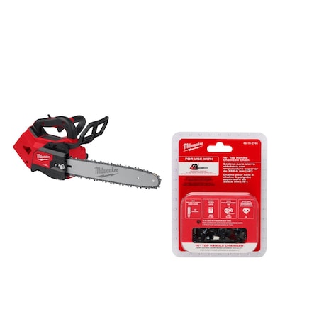 Milwaukee Tool 14 in L Cordless Chainsaw and Chain, Bare Tool 2826-20T, 49-16-2744
