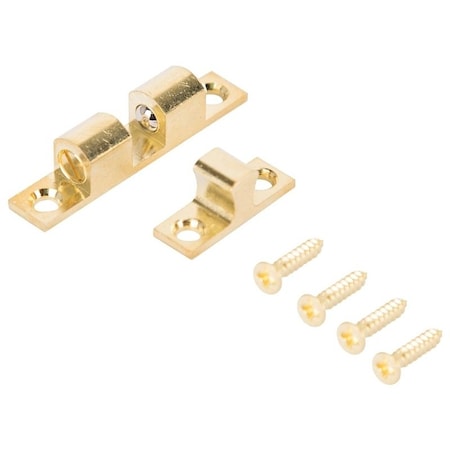 Prosource Double Ball Catch, Brass, Polished Brass CB-01CPB-PS