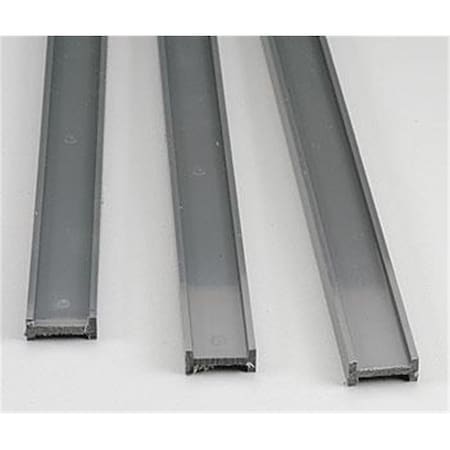 Plastruct 0.6 in. I-Beam ABS Plastic Sheet Rod Tube Strip, Dark Gray, 3PK PLS90031