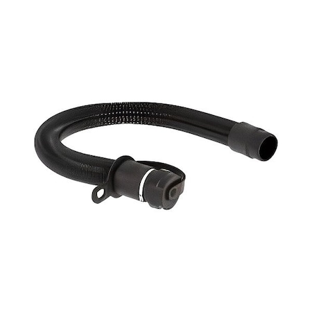 Tennant Recovery Tank Drain Hose, 17 1/2" L, Black 9017793