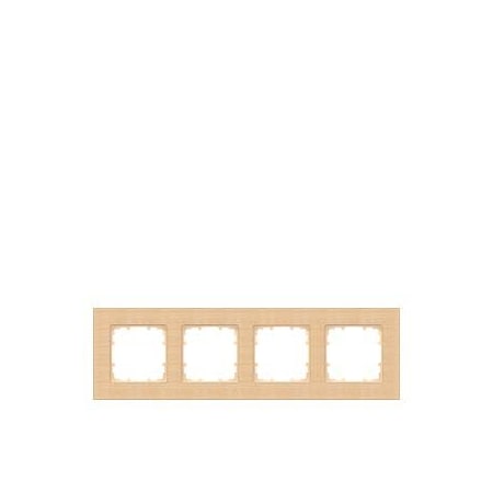Siemens DELTA miro Frame 4-fold Authentic material wood Wood type beech Dimensions 303x 5TG1104-4