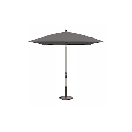Treasure Garden 7.5 ft Square Patio Umbella, aluminum, fiberglass ribs, outdoor, Milano Char Stripe UM847SQ-00 56079 Milano Char Stripe