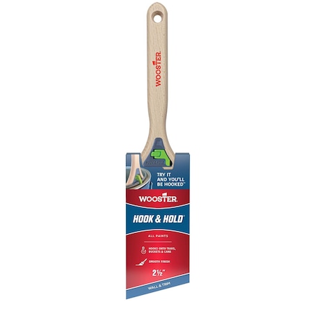 Wooster Brush Hook and Hold 2-1/12 in. Soft Angle Trim Paint Brush 5301-2 1/2