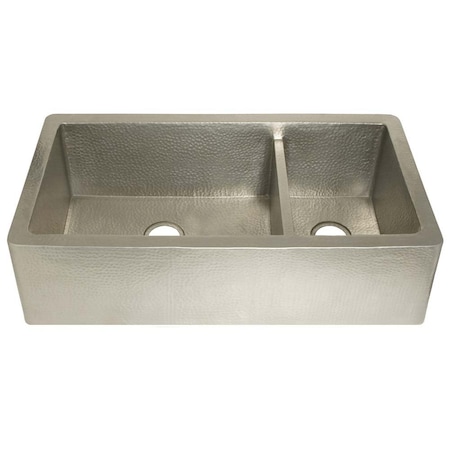 Native Trails Farmhouse Duet Pro Copper Kitchen Sink CPK574