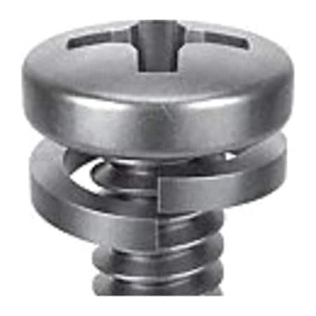 #4-40 x 1/4 in Phillips Pan Machine Screw, Passivated 18-8 Stainless Steel, 25 PK