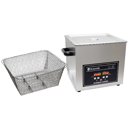 Graymills Ultrasonic Parts Washer, 25 lb Load Cap. BTV-032B
