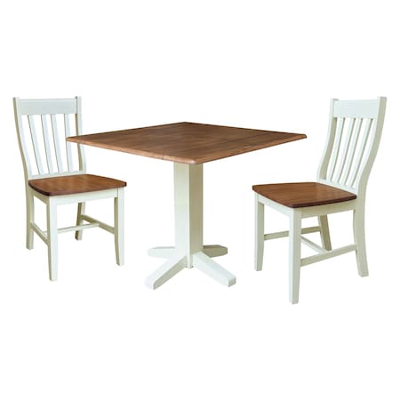 Whitewood Industries Rectangular Drop Leaf Dining Tables, 36 in W, 30 in L, 36 in H K79-36SDP-C61-2