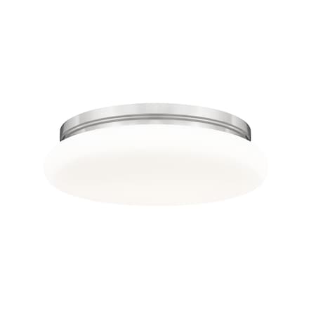Z-Lite Soleil Brushed Nickel 1 Light Flush Mount 1025F16-BN-LED
