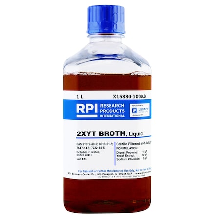 Rpi 2XYT Broth, Liquid, 1 Liter X15880-1000.0