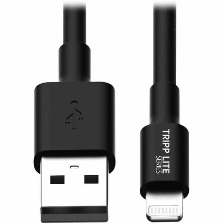 Eaton EATON USB-A To Lightning Sync/charge Cables M/m, Mfi Certified, Black, 10 In. M100-10N-BK-10