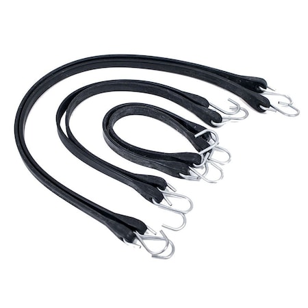 Mytee Products Mixed Box of Natural Rubber Bungees - Crimped inSin Hooks RS-MIX-N