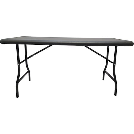 Iceberg IndestrucTable Industrial Folding Table, Charcoal Top, 30 in W x 60 in L x 29 in H 65217