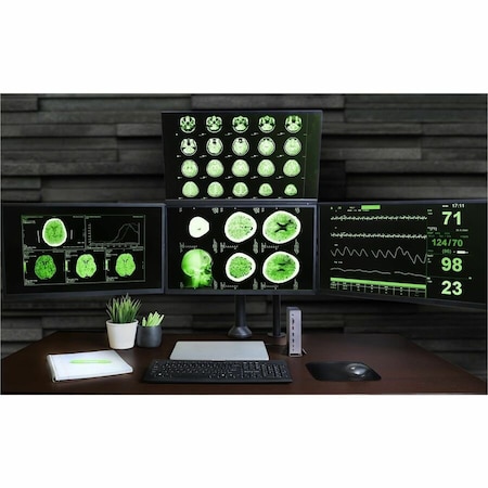 Iogear Dock Pro Universal 4K Quad Dock, Displaylink, HDMI/Displayport,  GUD3C4K4