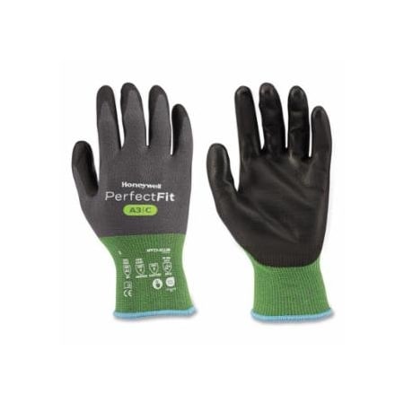 Perfect Fit Cut Resistant Gloves, Polyurethane Coating, 18 Gauge, A3/C Cut level, 8-M, 10PK 068-NPF23-0118N-8