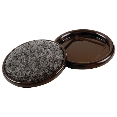 Shepherd Hardware Caster Cup, Brown, 4PK 9092