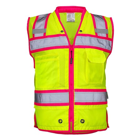 Dome75 OMNI Series HiVis Class 2 Heavy Duty Contrast Utility Vest with ProPocket 4X OV6124