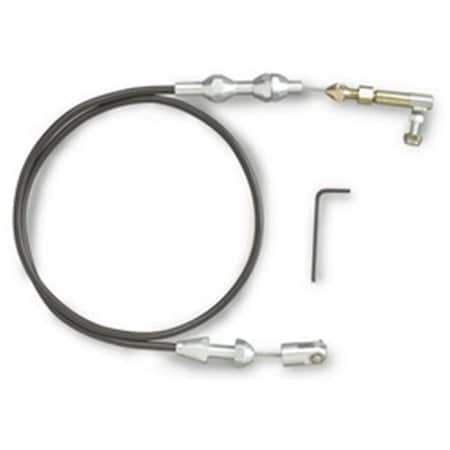 Bookazine TC1000U36 Hi-Tech Throttle Cable - Brushed Aluminum, 24 In. TI369462