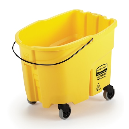 Rubbermaid Commercial WAVEBRAKE 35 QT BUCKET AND CASTERS, YELL SMFG2064914