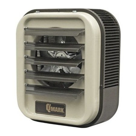 Qmark Wall/Ceiling Electric Unit Heater, Fan Forced , 1 or 3 Phase, 208/240VAC, 16in H x 14in W x 7-1/2in D MUH0521