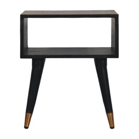 Homeroots 21" Brown Solid Wood Two Drawer Nightstand 701744