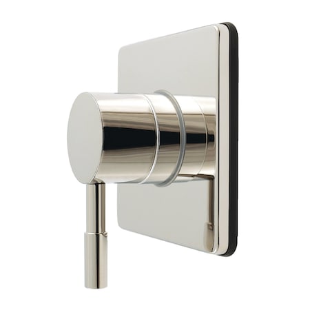 Kingston Brass Single-Handle Six-Way Diverter Valve with Square Trim Kit, Polished Nickel KS4046DL